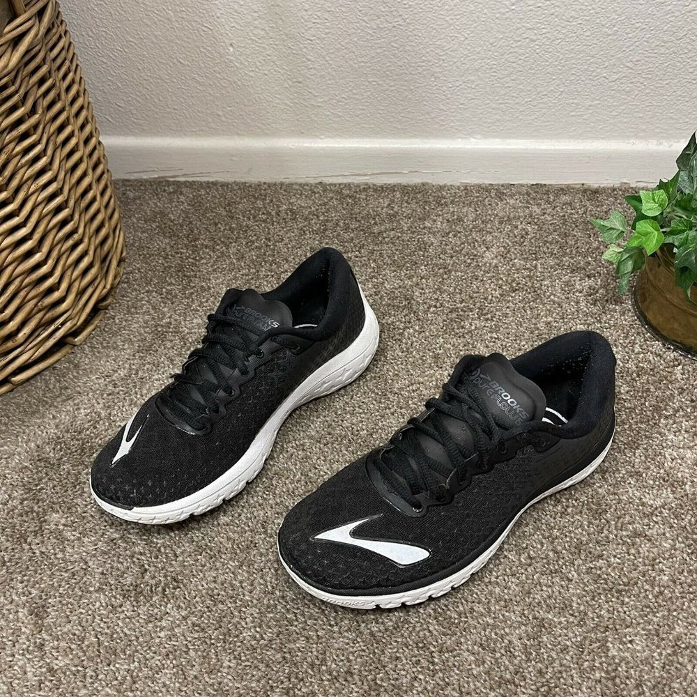 Brooks Womens Pure Flow 5 Running Shoes Black 1202071B028 Low Top Lace Up Sz 7.5